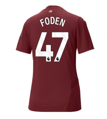 Manchester City Phil Foden #47 Replika Tredjetrøje Dame 2024-25 Kortærmet